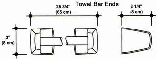Towel Bar Ends Mold