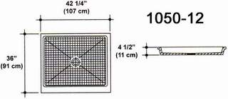 36" X 42 1/2" Shower Pan Mold