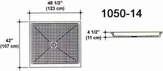 42" X 48 1/2" Shower Pan Mold
