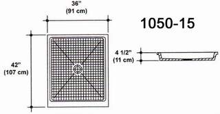 42" X 36" Shower Pan Mold
