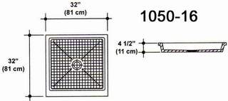 32" X 32" Shower Pan Mold