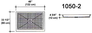 33 1/2" X 48" Shower Pan Mold