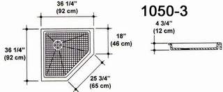 36 1/2" X 36 1/2" Shower Pan Mold