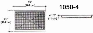 41" X 63" Shower Pan Mold