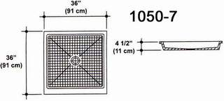 36" X 36" Shower Pan Mold