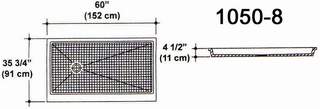 35 3/4" X 60" Shower Pan Mold