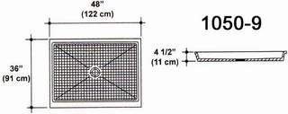 36" X 48" Shower Pan Mold
