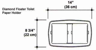 Diamond Floater Toilet Paper Holder Mold (Double)