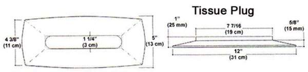 Facial Tissue Face Plug