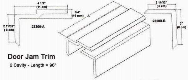 Six Cavity 96" Door Jam Trim Mold