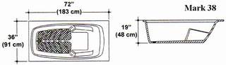 36" X 72" Mark 38 Bathtub Mold Set