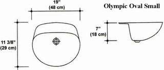 Olympic Oval Small sink