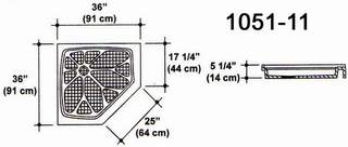 36" X 36" Shower Pan Mold