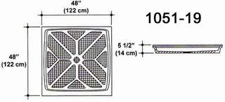 48" X 48" Shower Pan Mold