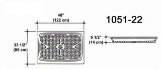 33 1/2" X 48" Shower Pan Mold