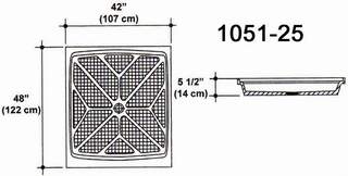 48" X 42" Shower Pan Mold