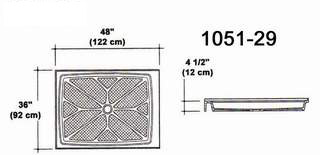 36" X 48" Shower Pan Mold