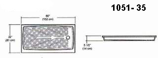 60" X 32" Shpwer Pan Mold