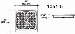 42" X 42" Shower Pan Mold