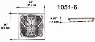 36" X 36" Shower Pan Mold