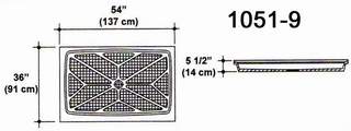 36" X 54" Shower Pan Mold