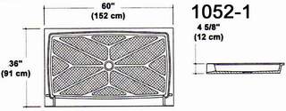 36" X 60" Shower Pan Mold