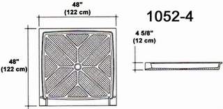 48" X 48" Shower Pan Mold