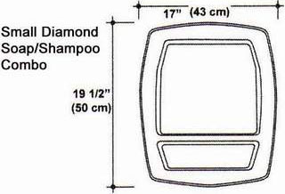 Small Diamond Soap/Shampoo Combo Mold