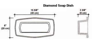 Diamond Soap Dish Mold