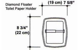 Diamond Floater Toilet Paper Holder Mold