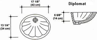 13 1/4" X 17 1/8" Fab US 17 Undermount Bowl Mold