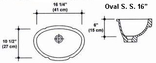 Oval S. S. 16" Bowl